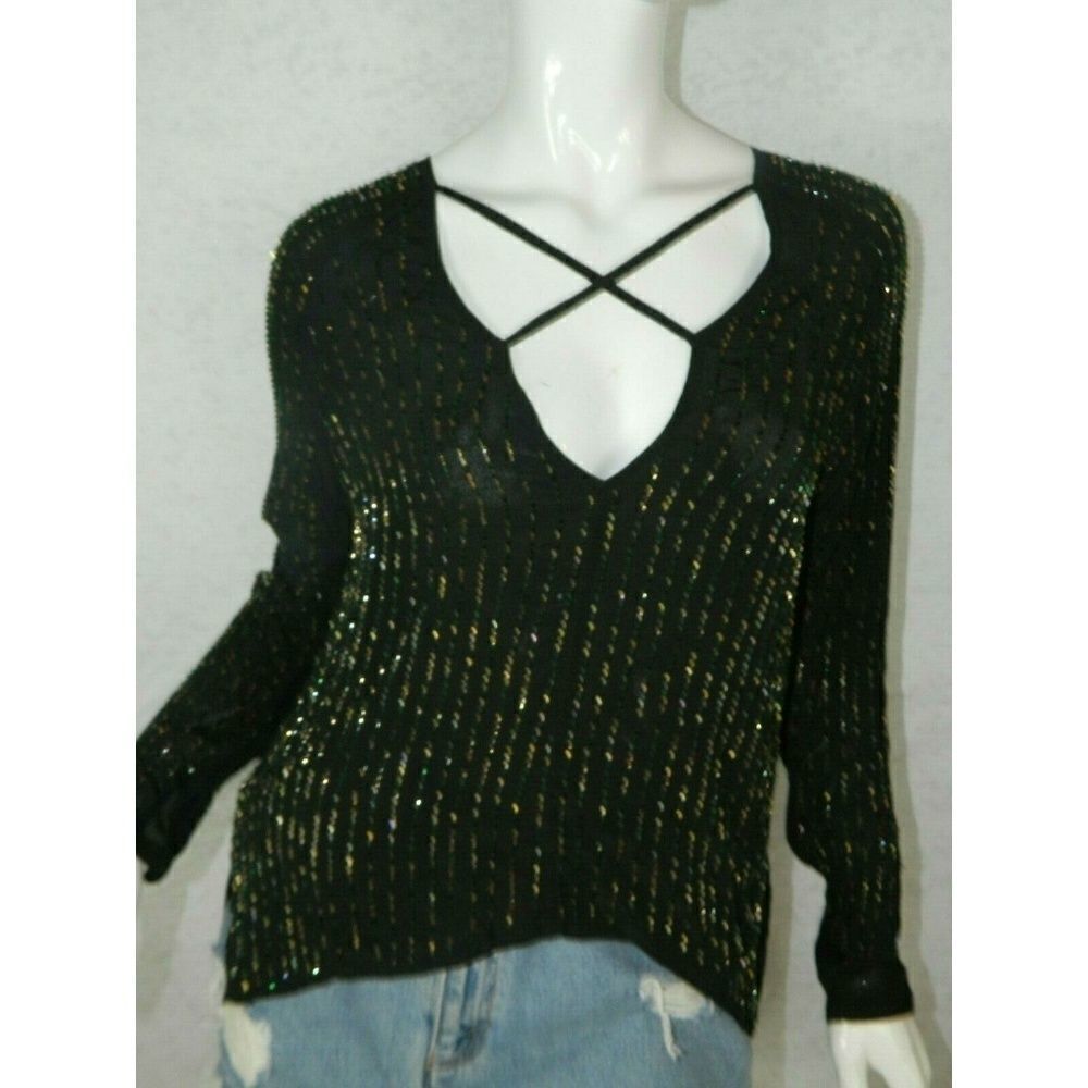 Anthropologie Chloé Oliver Blouse Beaded Brown Sm‎
